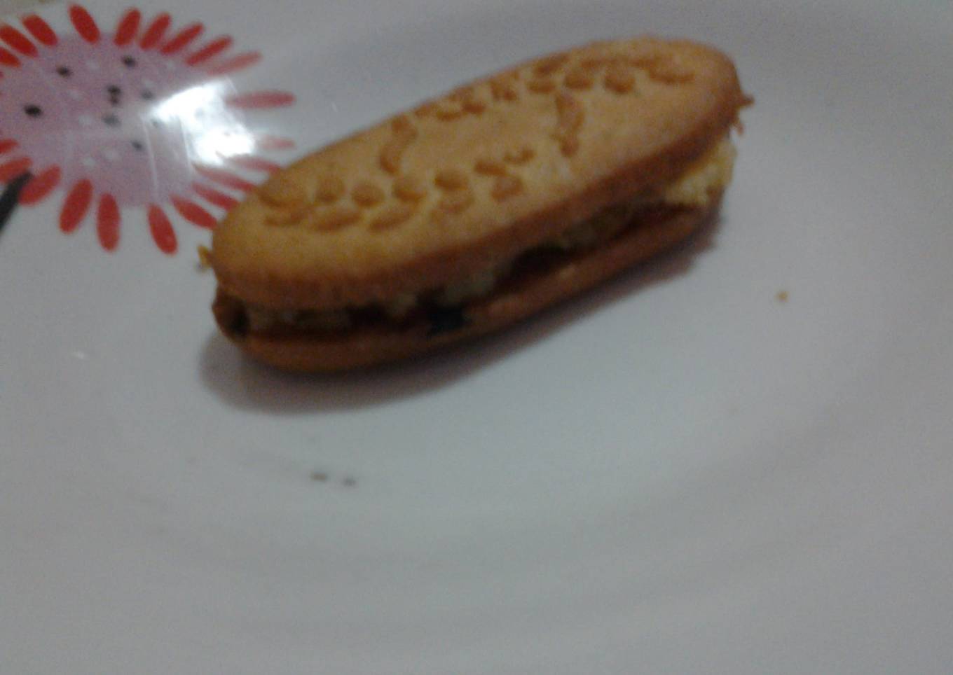 Bolacha com recheio de maçã (cookie with apple)