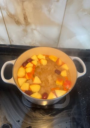 Foto resep Sup manis jamur salju dan apel