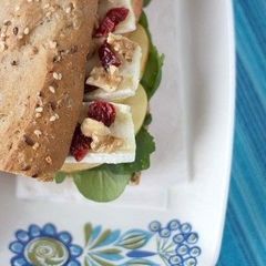 A picture of Brie Cheese and Apple Sandwich.
