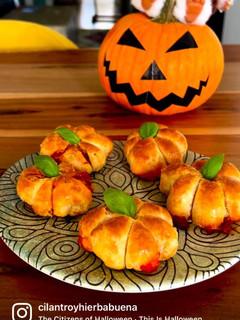 Una foto de Calabazas de Hojaldre 🎃 Receta de Halloween