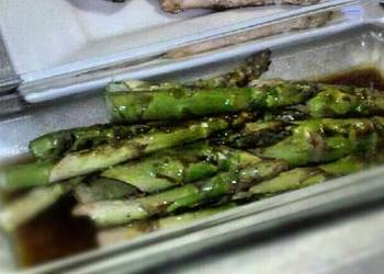 Fast Cooking Methods Grilled Asparagus in Balsamic sauce Very Delicious