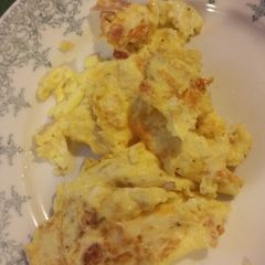 Garden omelet with bacon A picture of Garden omelet with bacon.