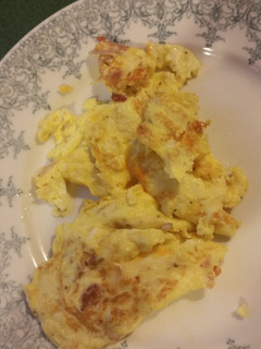 A picture of Garden omelet with bacon.