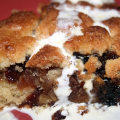 A picture of Sig' s Apple and Raisin Crumble.