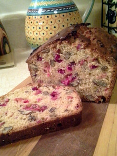 A picture of Cranberry Pecan Bread.