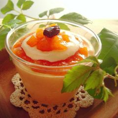 A picture of A Fall Dessert Persimmon Tiramisu Mousse.