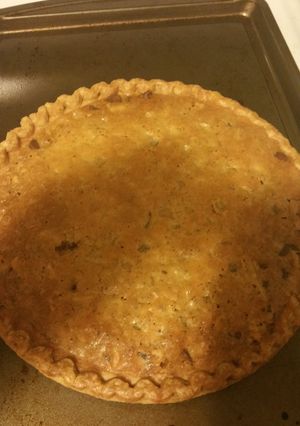 A picture of BP's Chocolate chip pie.