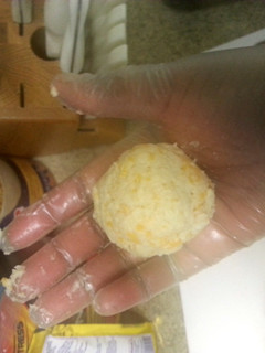 A picture of cheesey biscuits.