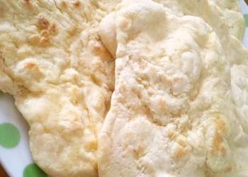 How to Recipe Yummy Imitation Naan Made With Cake Flour in a Frying Pan