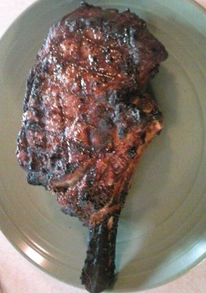 A picture of Cowboy steak.
