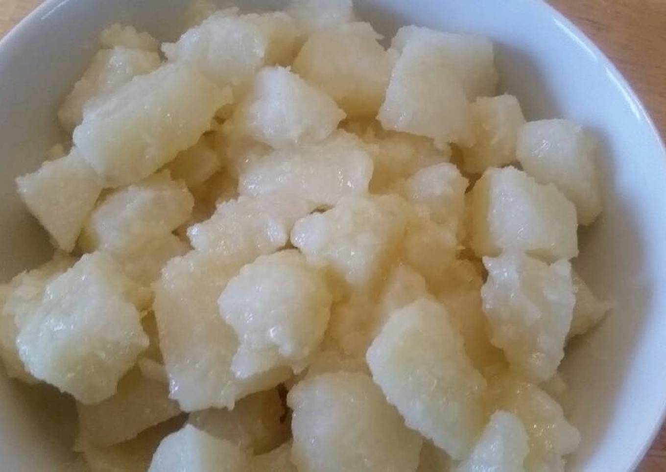 Boiled potatoes in beer