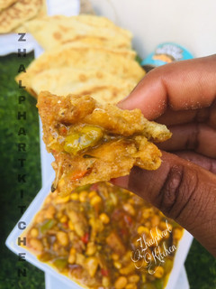 A picture of Parsley Naan bread.