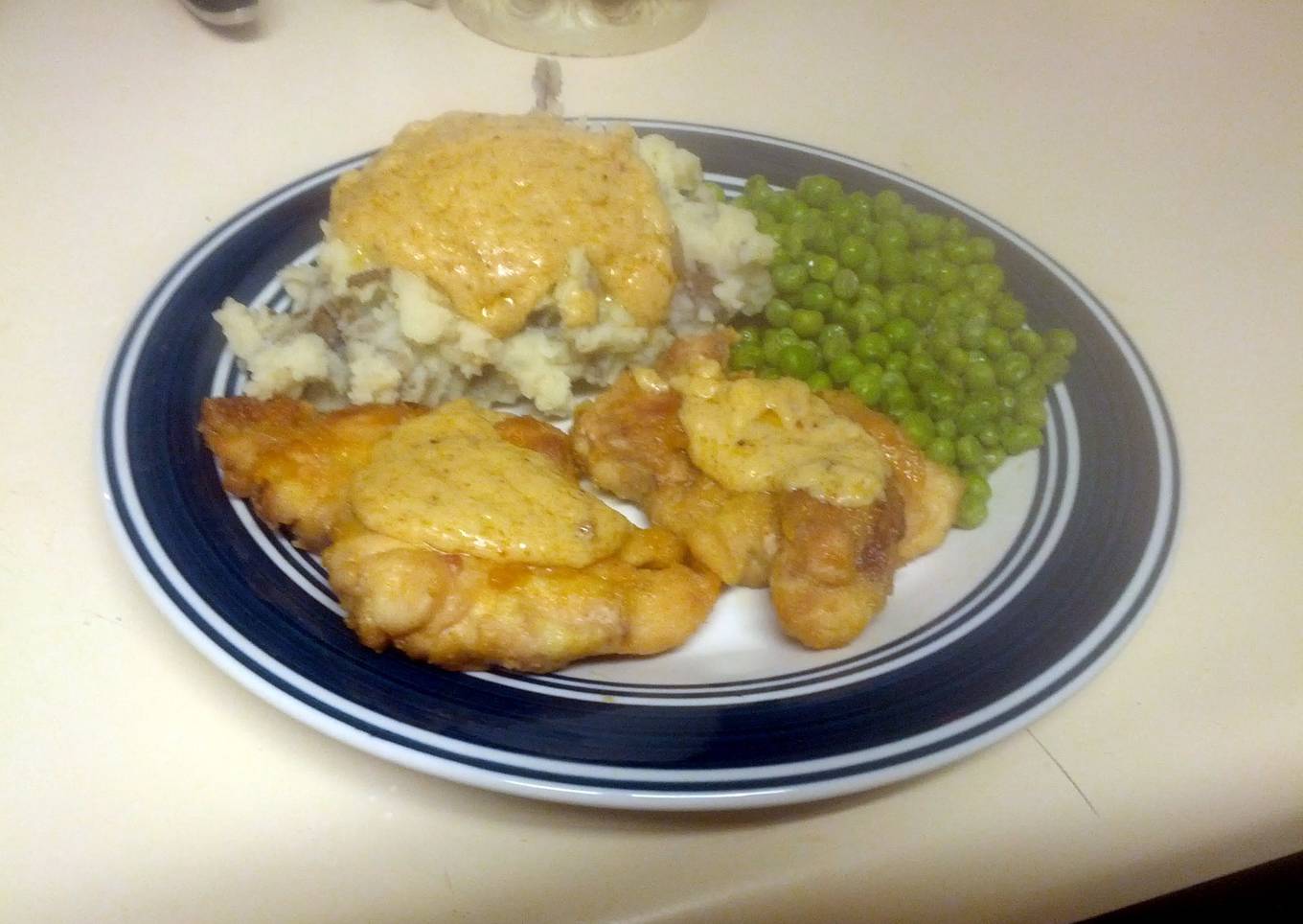 Fried Chicken and Mashed Potatoes