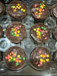 A picture of Devils Food Cupcakes.