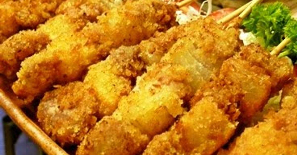 ShowaStyle Homemade Fried Meat Skewers Recipe by cookpad.japan Cookpad