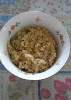 A picture of Shijimi Clam Rice.
