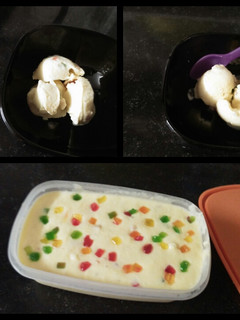 A picture of Mango ice-cream.