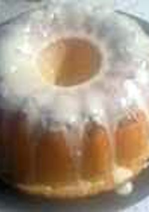 A picture of Pecan Sour cream pound cake.