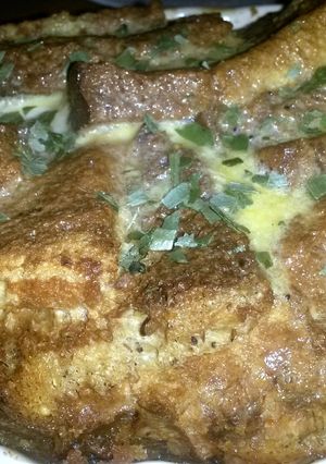 A picture of Sig's Aschkloß (Baked Dumpling).