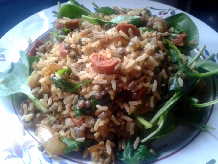 Easy Steps to Make Curried Brown Rice, Lentil & Chorizo Salad the Awesome  Makes you drool