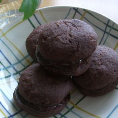 A picture of Moist Potato Chocolate Sandwiches.
