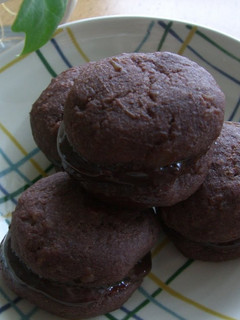 A picture of Moist Potato Chocolate Sandwiches.
