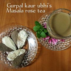 A picture of Masala rose tea 🌹☕.