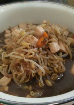 Foto resep Tumis Kecambah Kuah Tahu