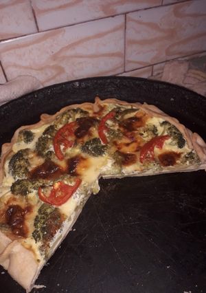 Una foto de Tarta light de brócoli 😍😍😍💪