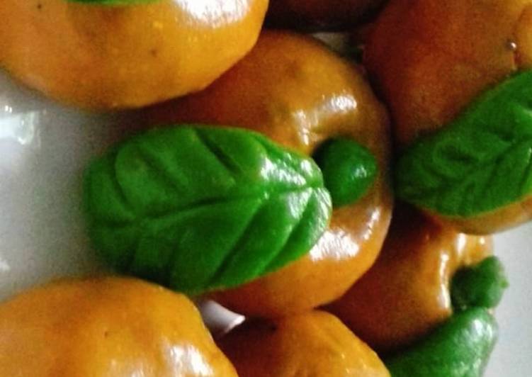 Sugar free orange mithai