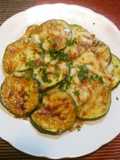 Zucchini with Miso Sauce Baked with Cheese