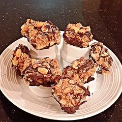 A picture of Toasted Coconut Caramel Cashew Bars.