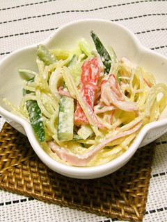 A picture of Pack in your Bento! ❤ Pasta Salad with Cheese ❤.