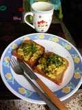 Akuri on Toast - a dish made famous by the Parsi community