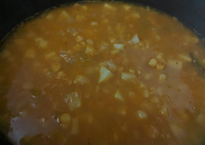 Yellow split pea soup