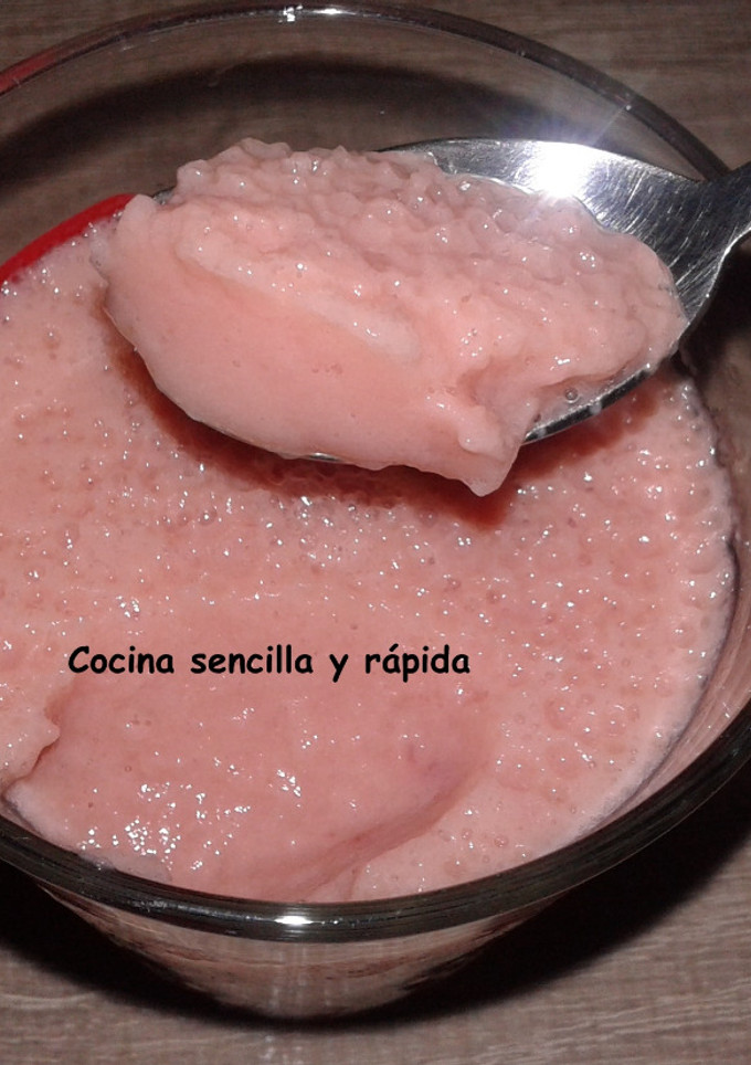 Una foto de Mousse de Sandía