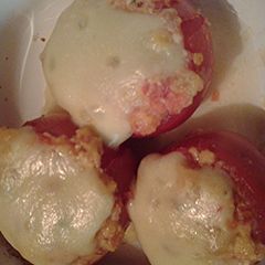 A picture of Stuffed tomatoes.
