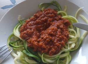 Foto principal de Zucchini Spagueti con salsa bolognesa casera