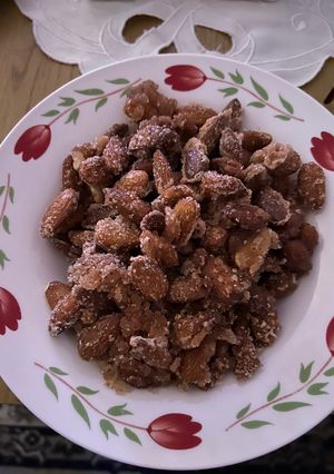 Fahéjas-cukros mandula Air Fryerben sütve recept fotója