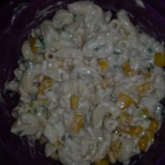 A picture of tuna macaroni salad.