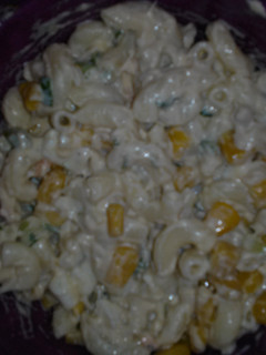 A picture of tuna macaroni salad.