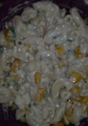 A picture of tuna macaroni salad.