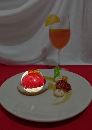 Una foto de Mousse de chocolate