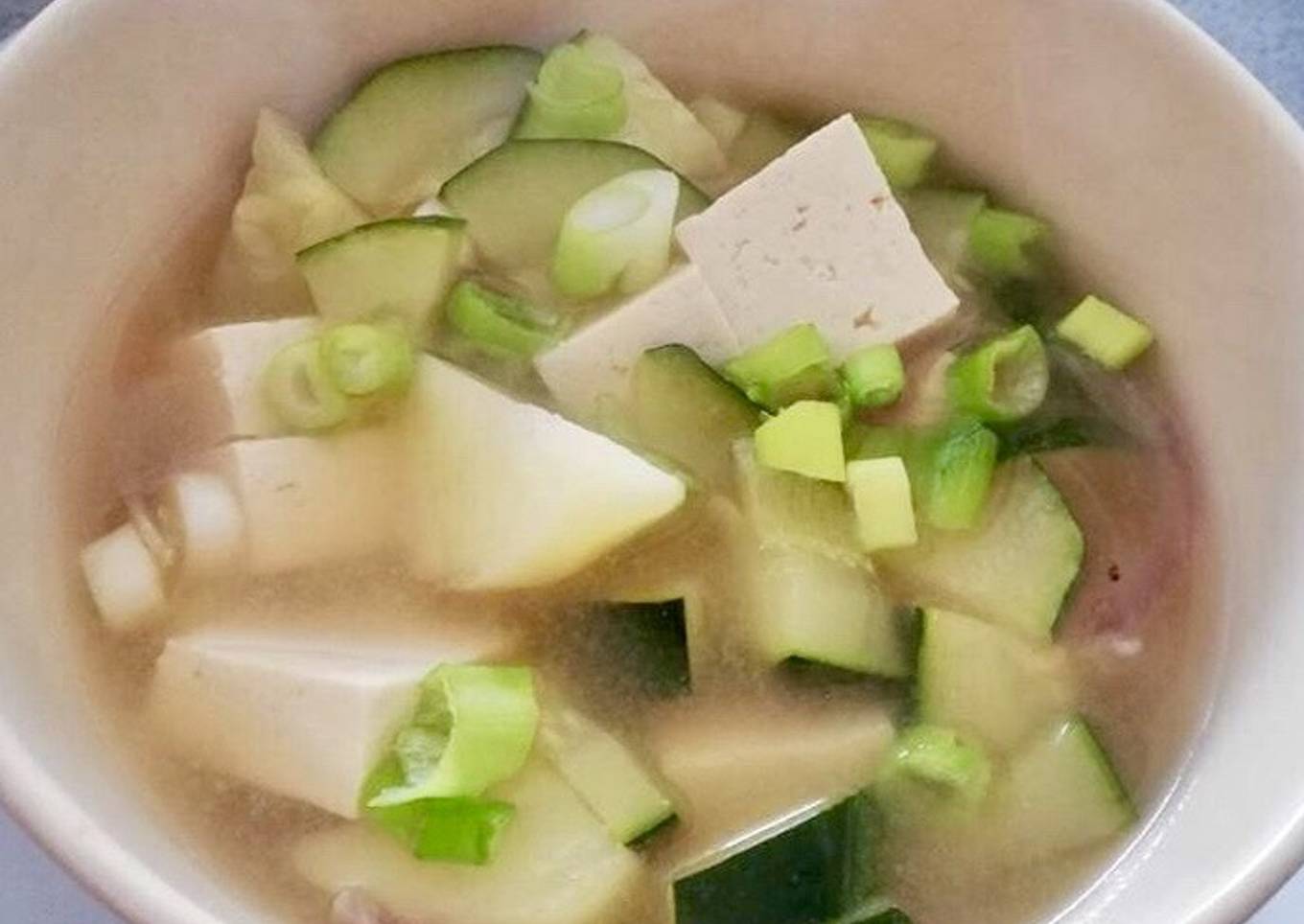 Doenjang Jjigae (Korean soybean paste soup)