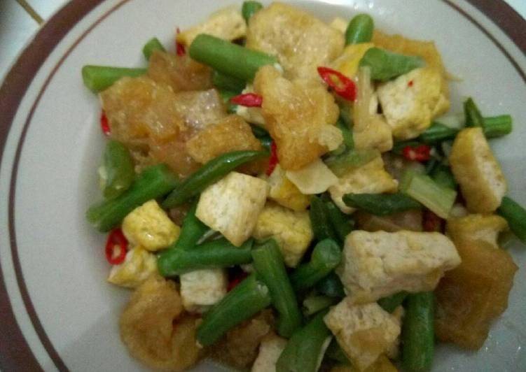 Tumis buncis krecek