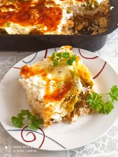 Sajtos karfiol és brokkoli rakva recept fotója