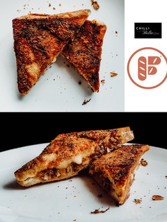 A picture of The Sambal Ikan Bilis Melt.