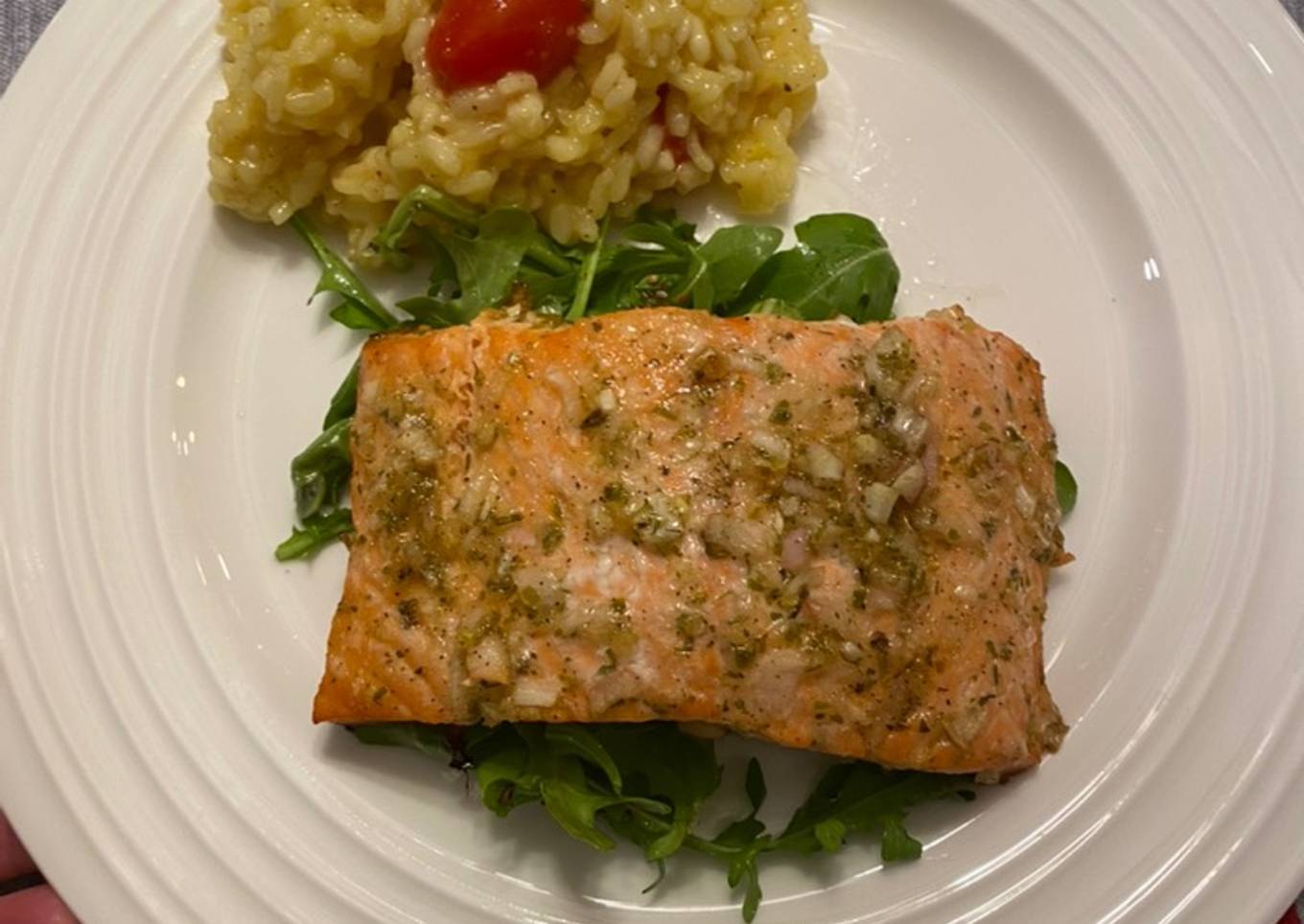 Lemon Shallot Salmon