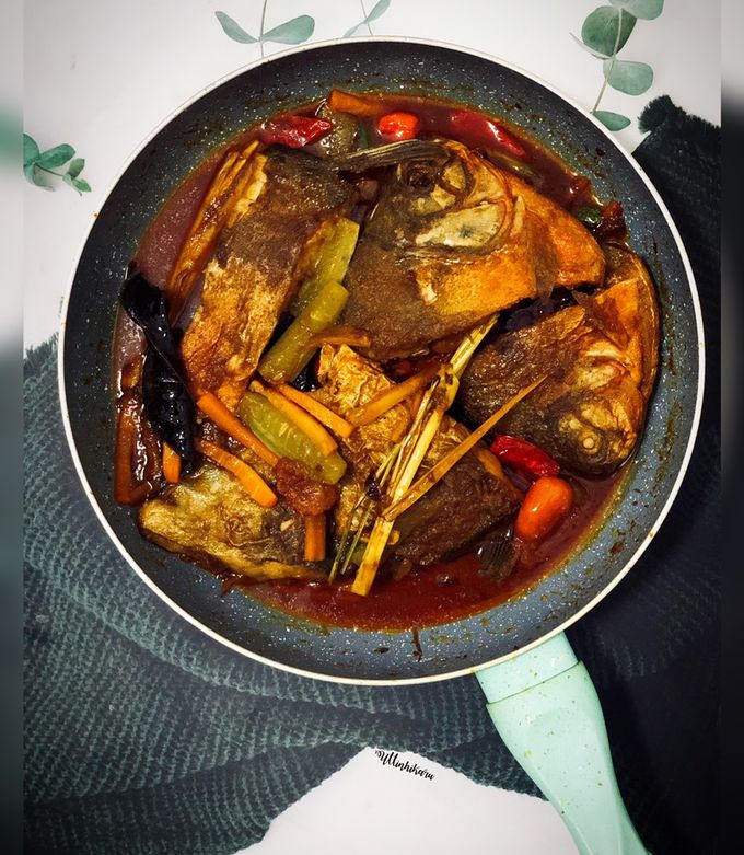 Foto resep 543. Ikan Bawal Kuah Timun (Kuah Merah) #UntukIbuDariDapurku
