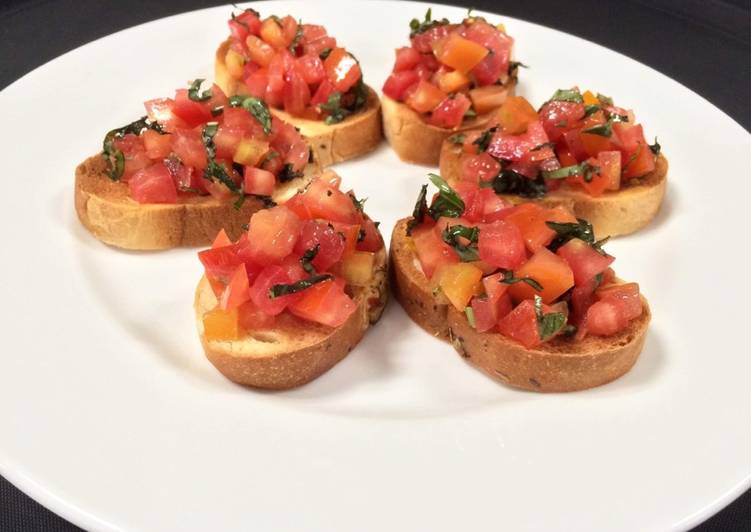 Steps to Prepare Speedy Bruschetta with Tomato